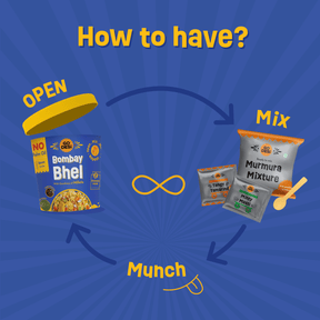 GO DESi - Street Snacks Combo | Kolkata Jhalmuri, Bombay Bhel & Garlic Masala Murmura | Pack of 3 | No Palm Oil | Indian Snacks | Street Food