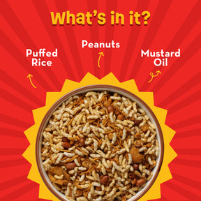 GO DESi - Street Snacks Combo | Kolkata Jhalmuri, Bombay Bhel & Garlic Masala Murmura | Pack of 3 | No Palm Oil | Indian Snacks | Street Food