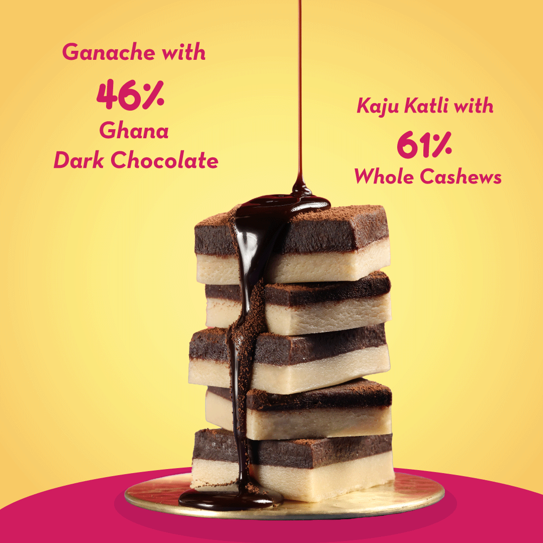 GO DESi Minis: 46% Dark Choco Kaju Katli