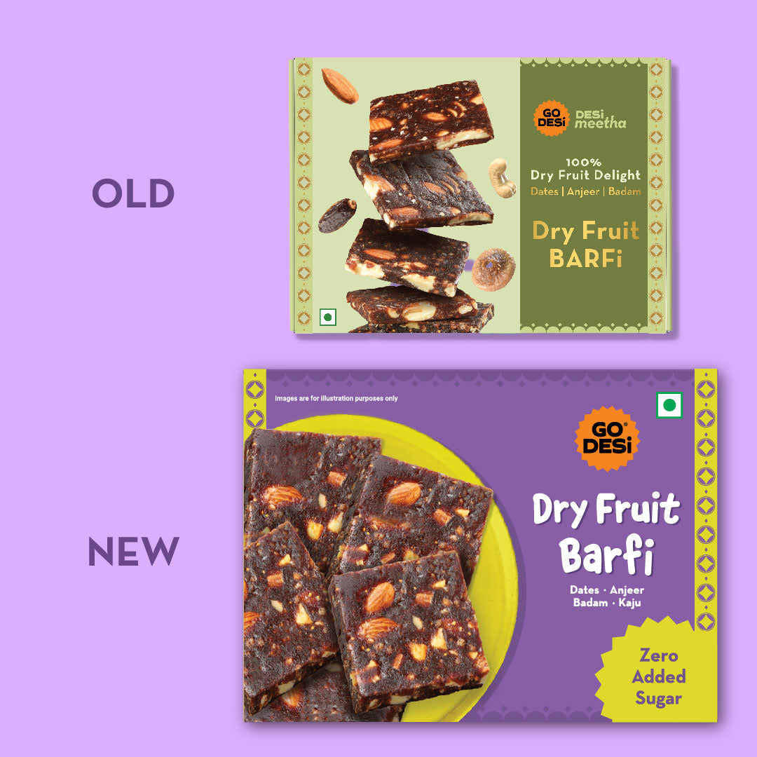 Dry-Fruit Date Bars | No Refined Sugar – 100% Natural | Anjeer, Dates, Badam & Cashews | DESi Meetha – 200 Gms