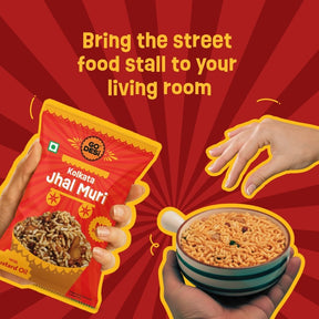 GO DESi - Kolkata Jhal Muri |  Pack of 3 | Jhalmuri | No Palm Oil | Indian Snacks | Street Food | 100 gms
