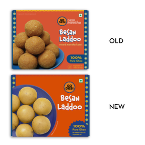 Besan Laddoo - 100% Pure Ghee | Classic Indian Mithai | DESi Sweets - 180g