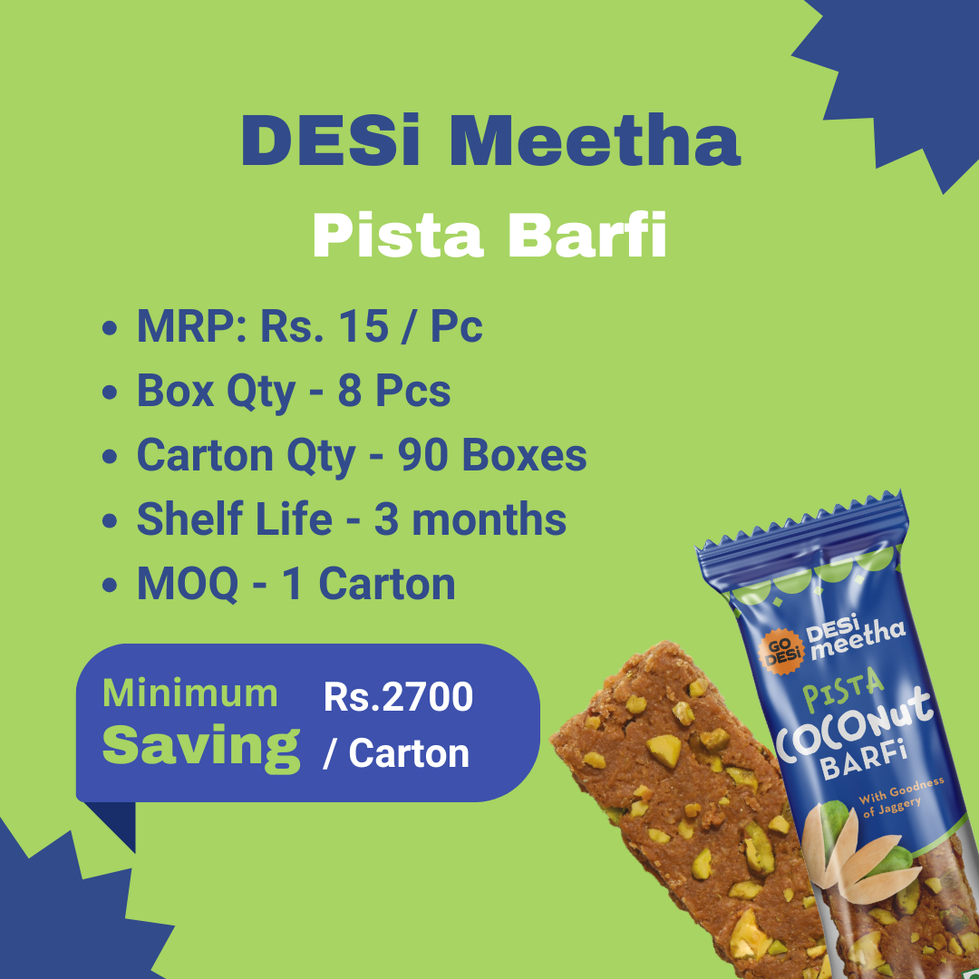 Assorted Meetha Barfi HORECA Pack Carton | 90 Boxes / Carton
