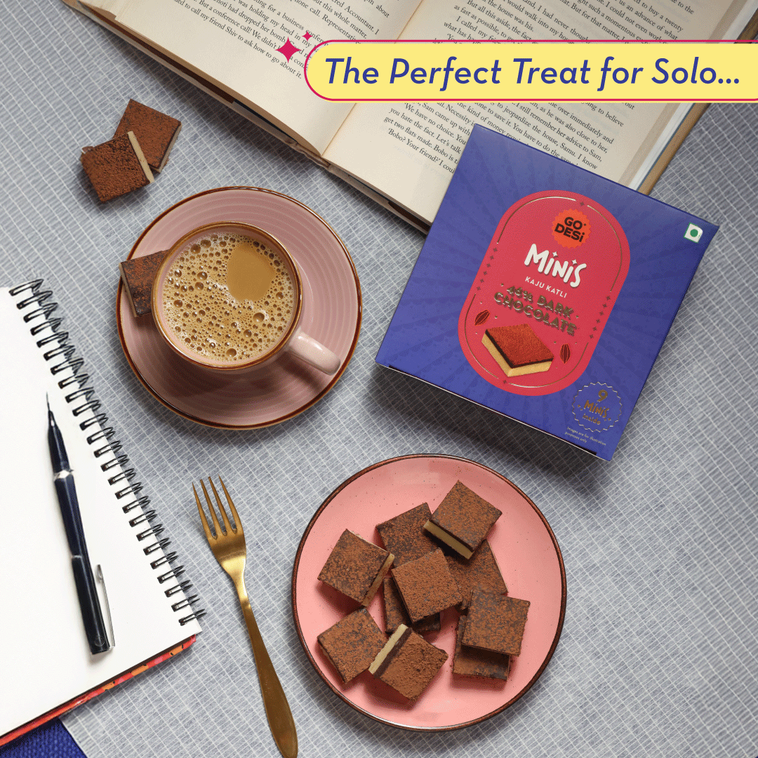 GO DESi Minis: 46% Dark Choco Kaju Katli