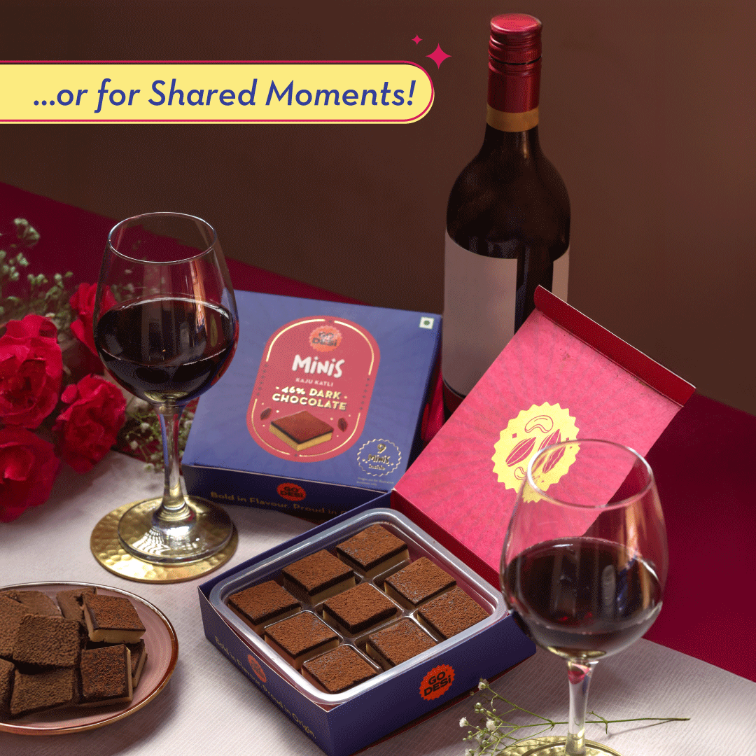 GO DESi Minis: 46% Dark Choco Kaju Katli