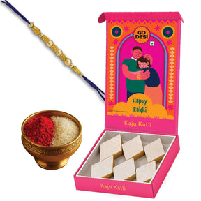 Kaju Katli & Rakhi Gift Hamper