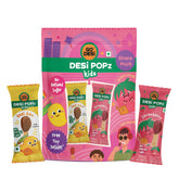 GO DESi Popz - Kids Popz | Strawberry and Real Aam Popz | Strawberry Toffee | Lollipop | Digestive Candy | Indian Snacks | 8 Pieces