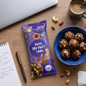 Dates Dry Fruit Laddu | 97% Nuts and Seeds