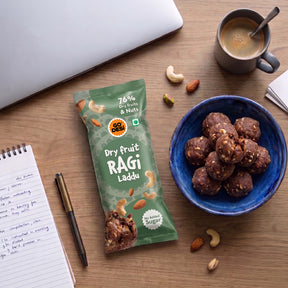Dry Fruit Ragi Laddu | 76% Dry Fruit and Nuts