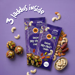 Dates Dry Fruit Laddu | 97% Nuts and Seeds