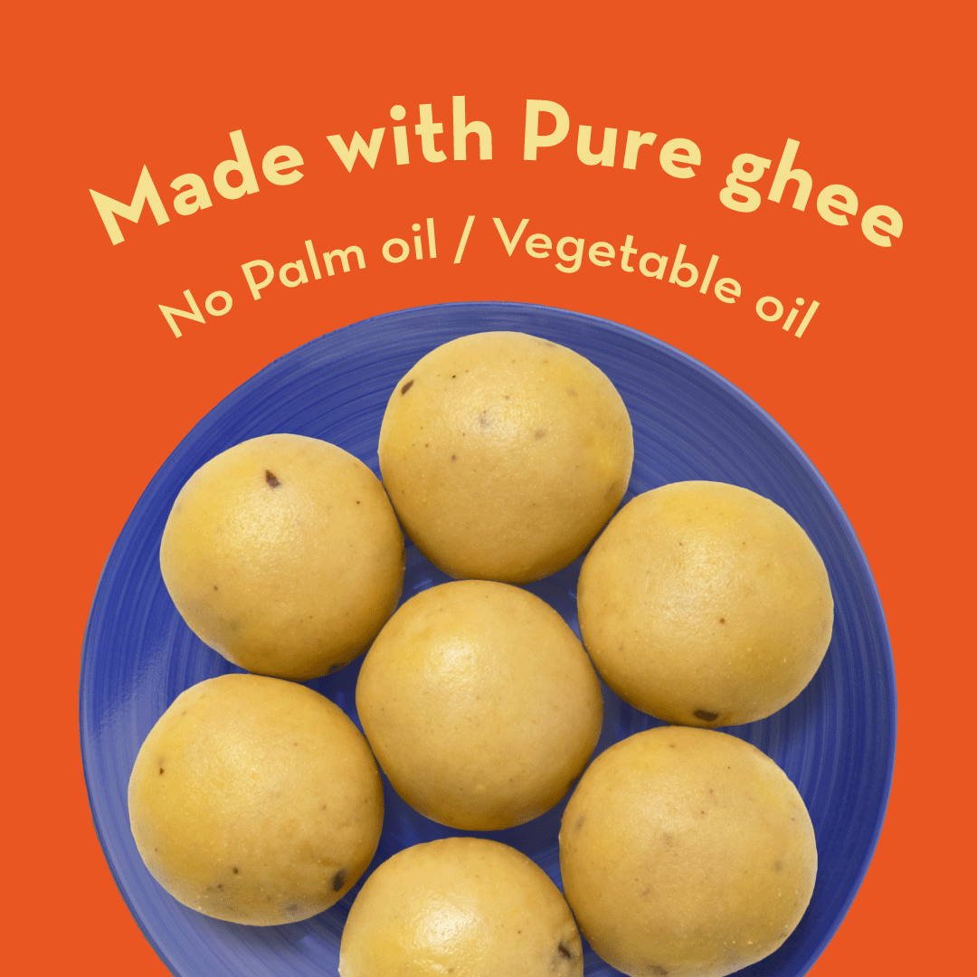 Ghee Besan Laddu | No Palm Oil or Maida