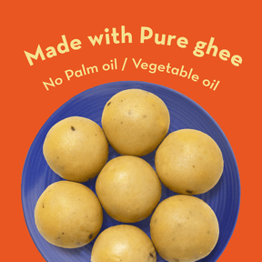 Ghee Besan Laddu | No Palm Oil or Maida