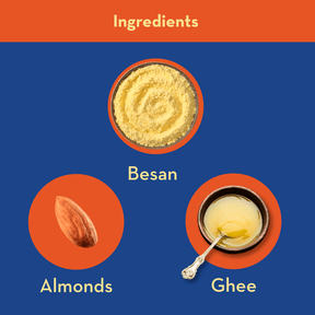 Ghee Besan Laddu | No Palm Oil or Maida