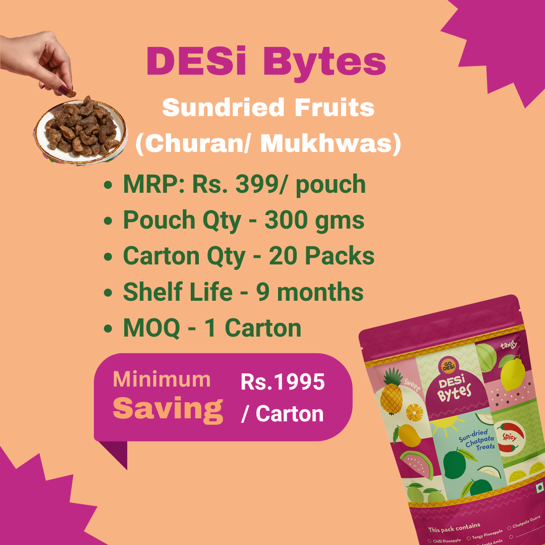 Amla Bytes Carton | 60 Packs / Carton