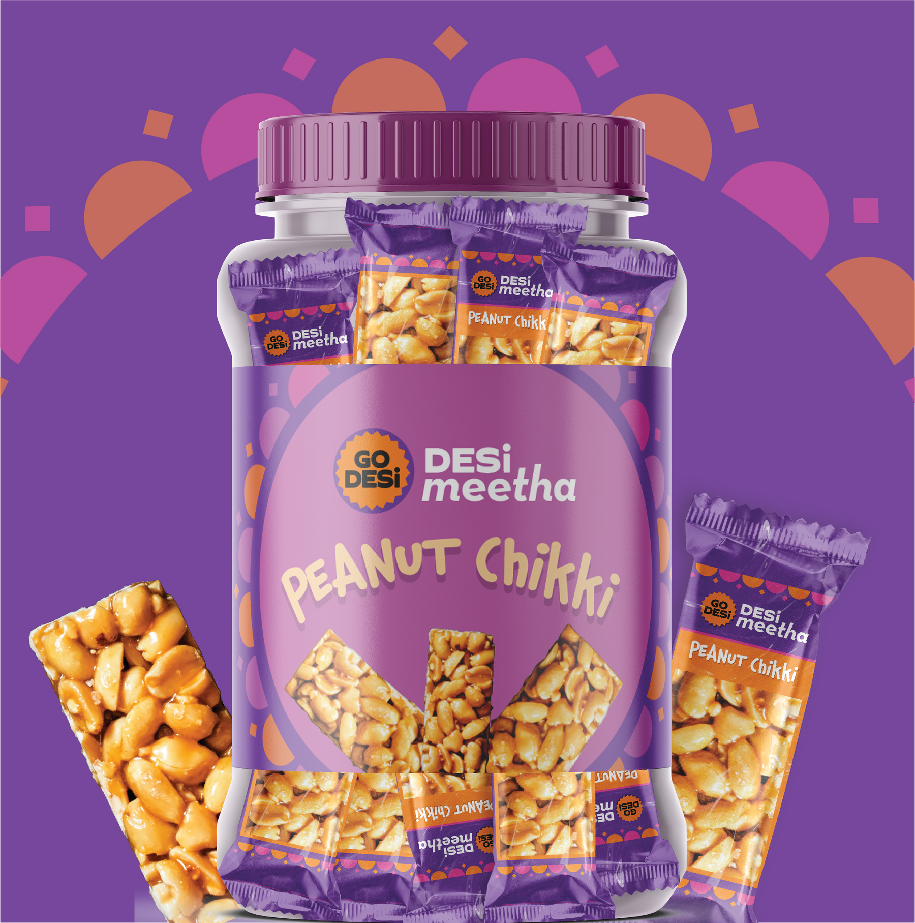 Classic Peanut Chikki Carton | 24 Jars / Carton