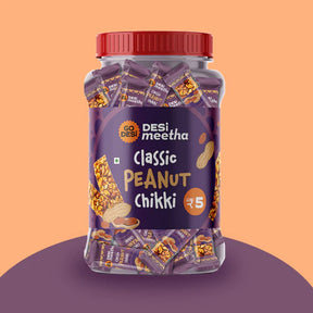 Classic Peanut Chikki Carton | 18 Jars / Carton