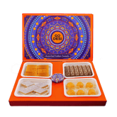 GO DESi - Assorted Meetha Diwali Gift Box | Diwali Diya | Kaju Katli | Besan Laddoo | Mysore Pak | Badam Coconut Barfi