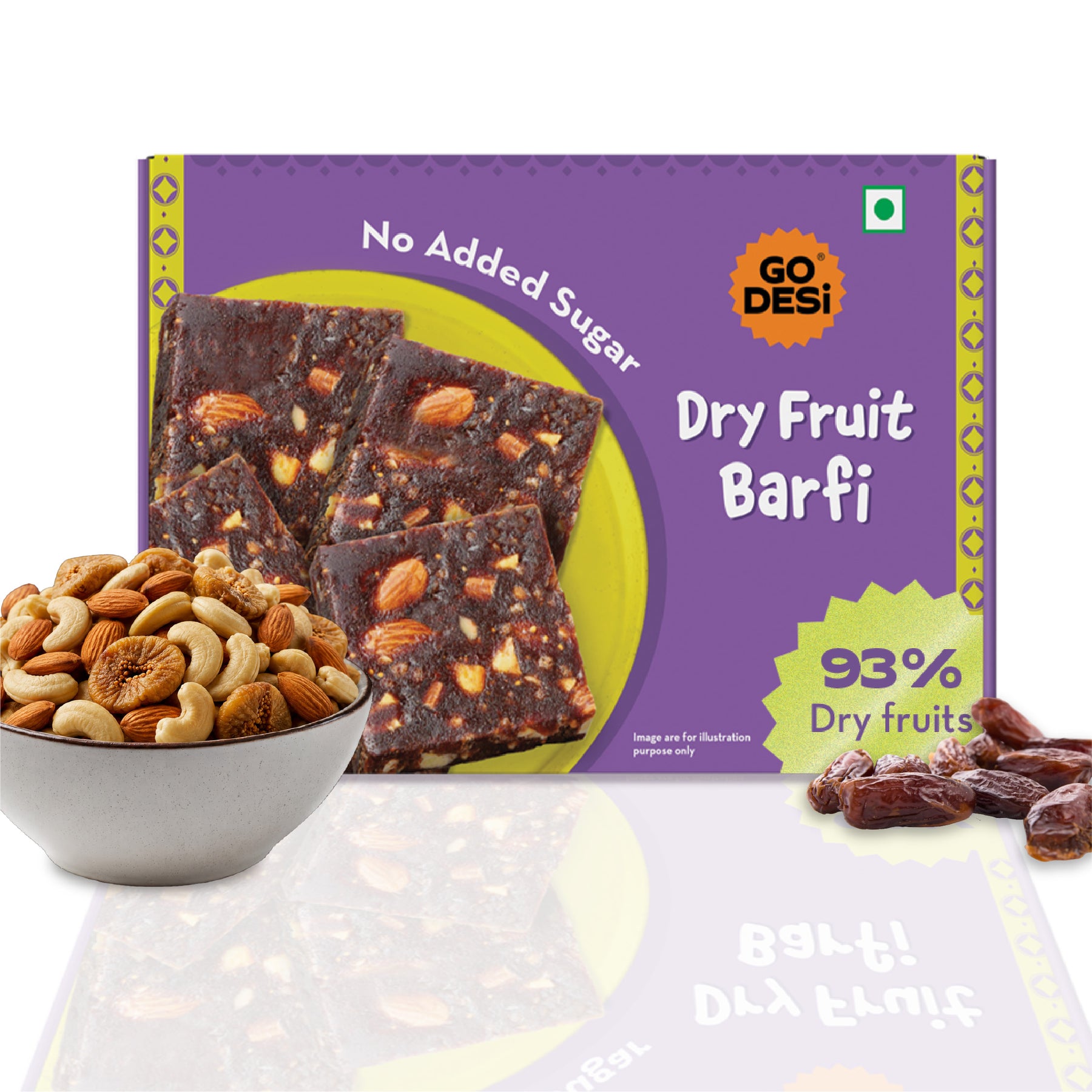 Dry Fruit Barfi | Made with 93% Dry Fruits