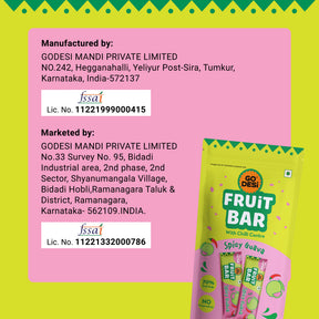 Spicy Guava Fruit Bar | 70% Fruit Pulp | Pack of 10