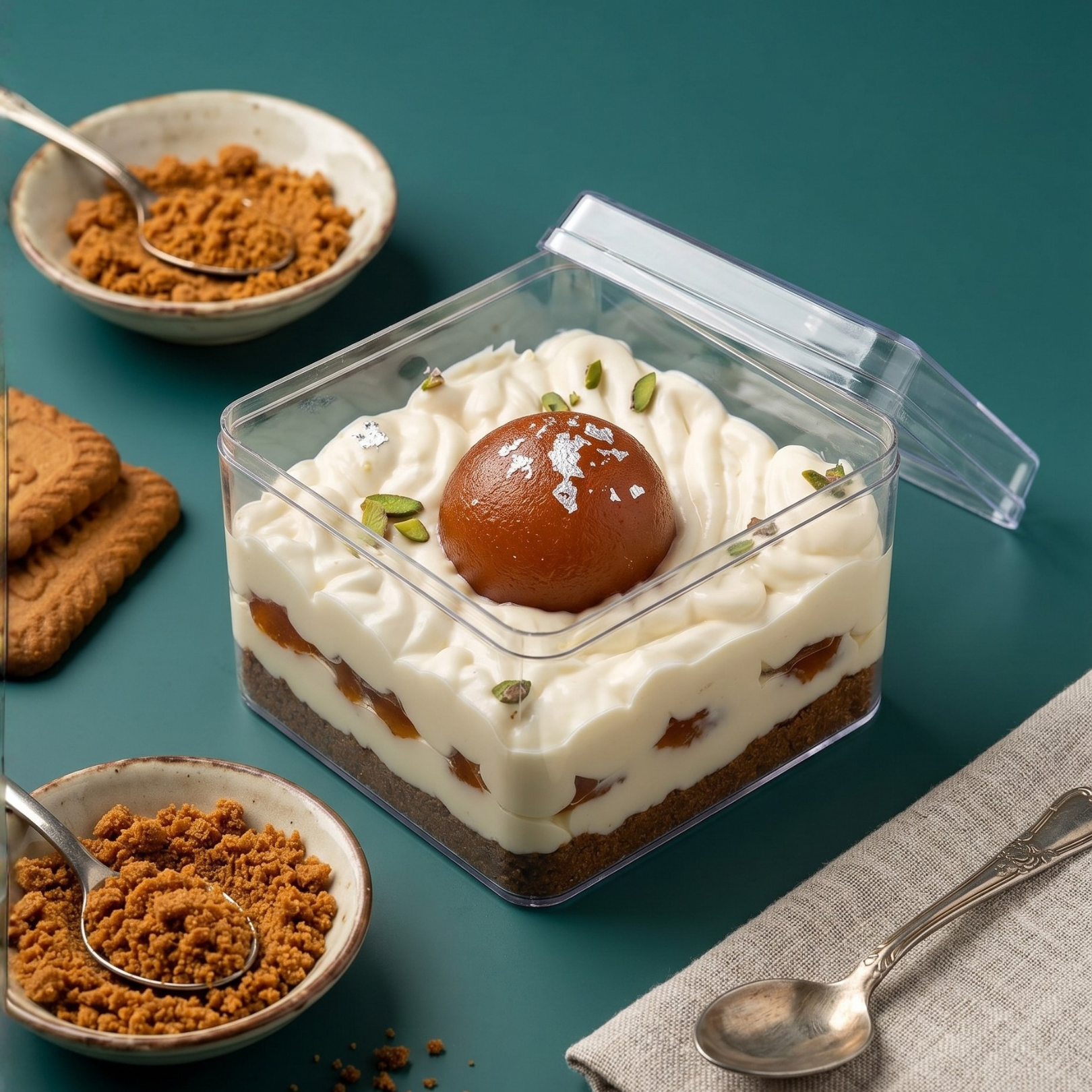 Gulab Jamun Cheesecake
