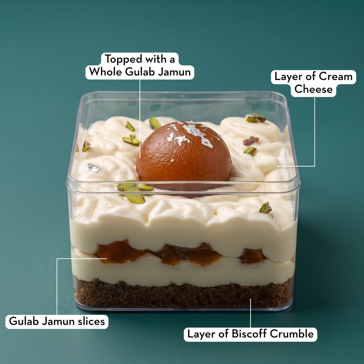 Gulab Jamun Cheesecake