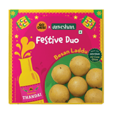 GO DESi X Anveshan - Festive Duo | Besan Laddu and Thandai Combo | With Bilona-Churned A2 Ghee | Holi Sweets | Holi Gifting