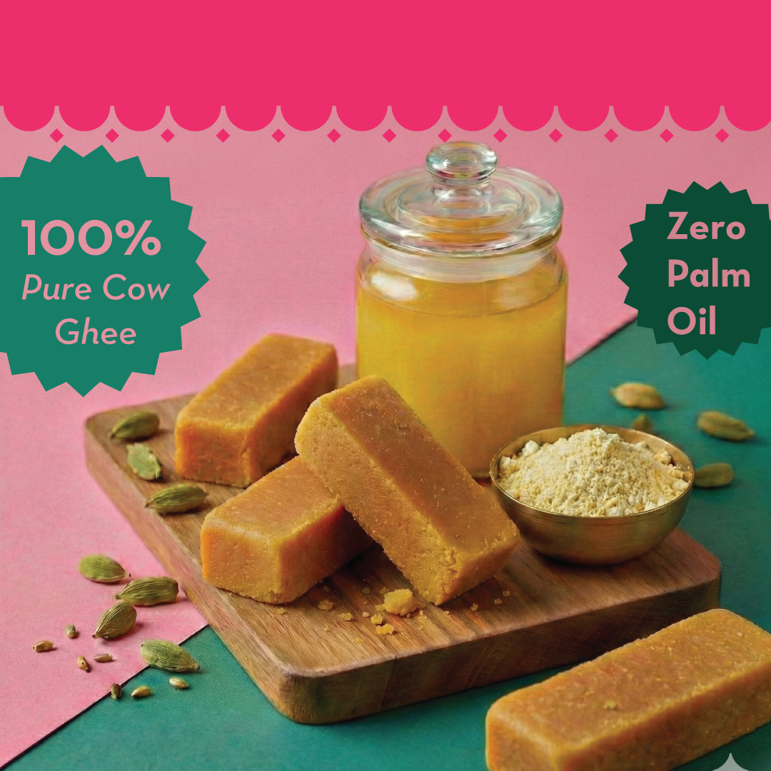 GO DESi Ghee Mysore Pak | Pure Cow Ghee | No Palm Oil | Sweets | Mithai