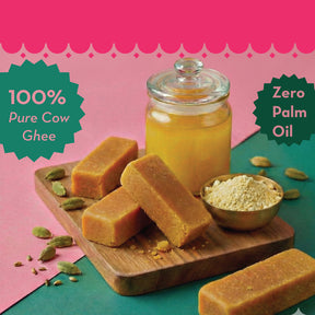 GO DESi Ghee Mysore Pak | Pure Cow Ghee | No Palm Oil | Sweets | Mithai