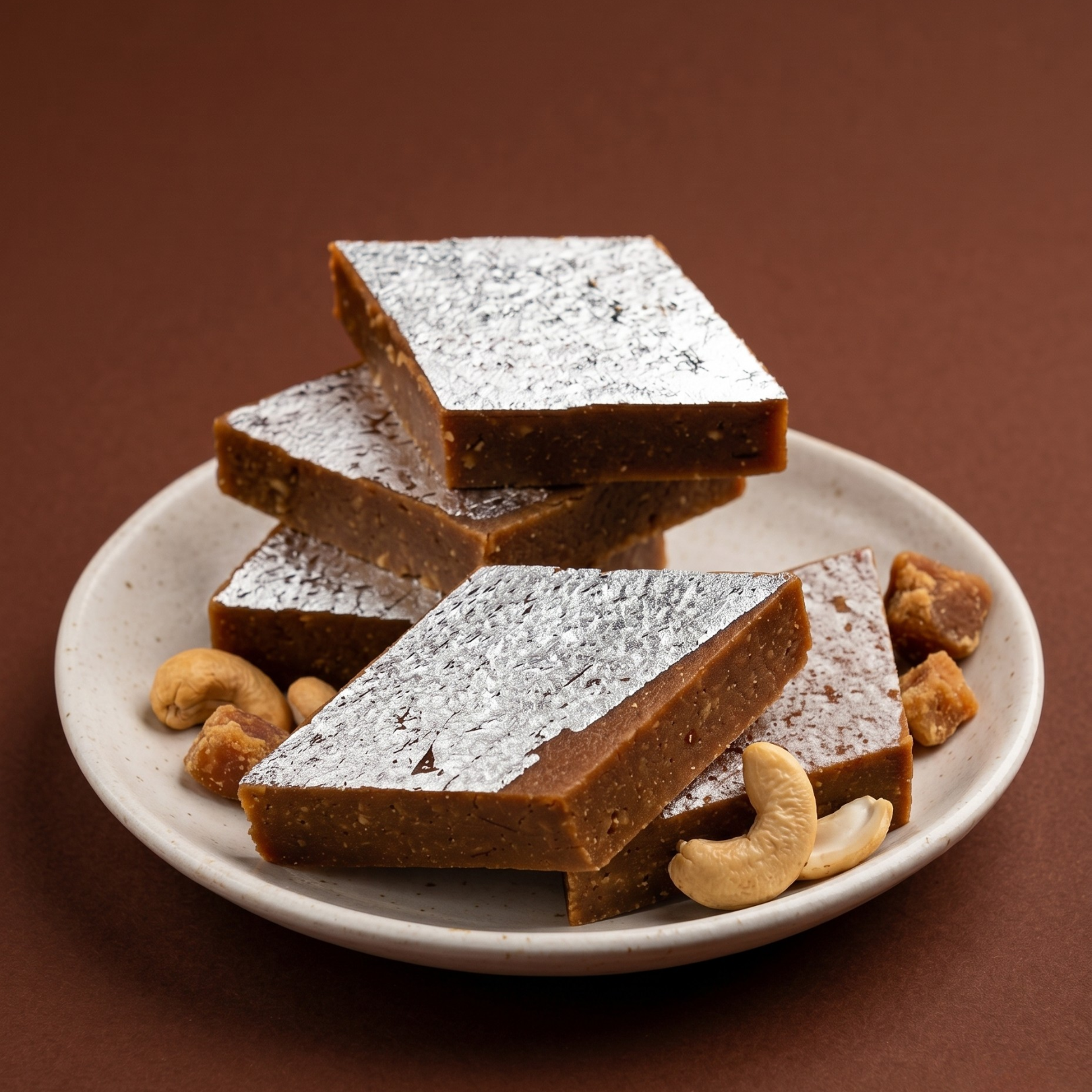 Jaggery Kaju Katli