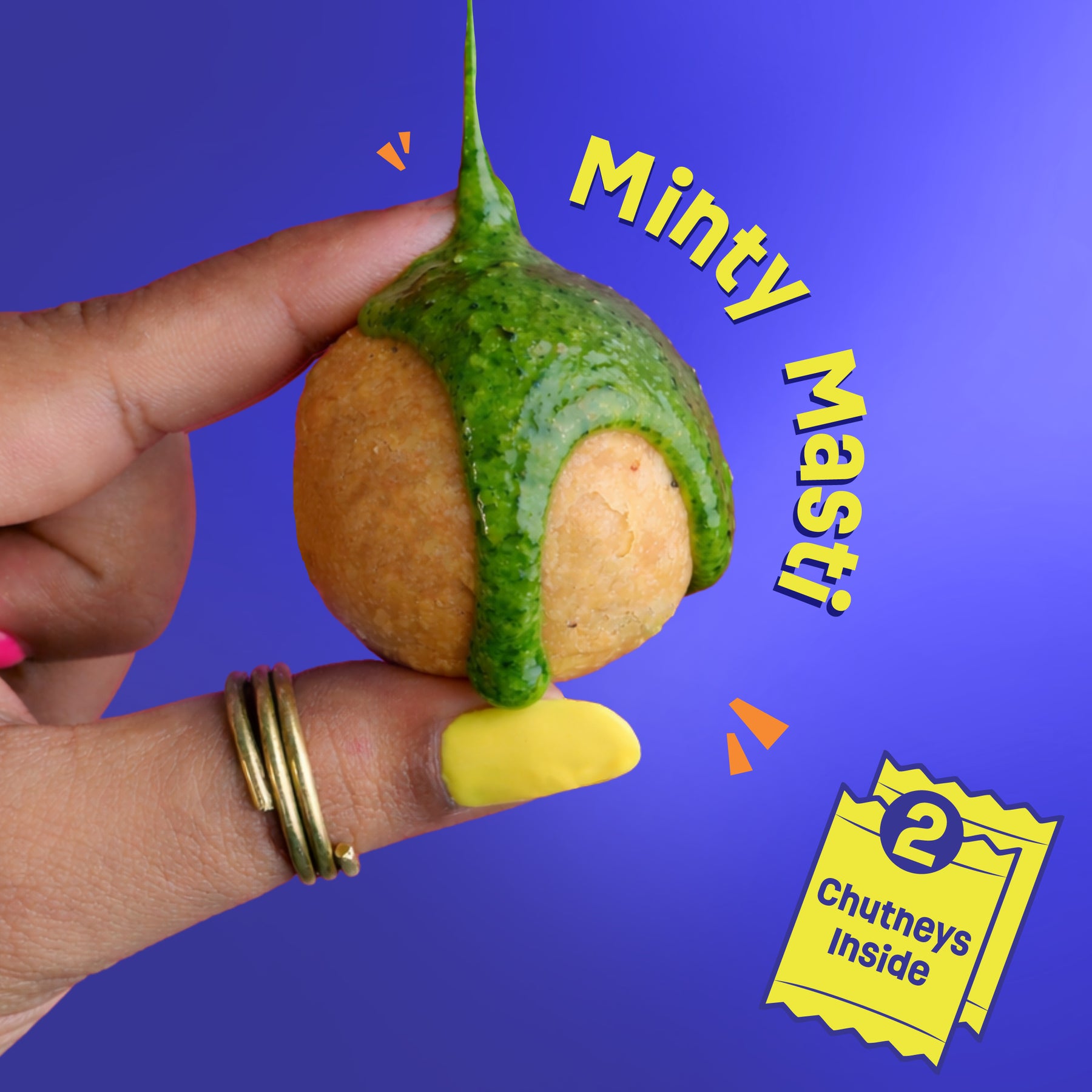 Mini Kachori | No Palm Oil | With 2 Chutneys Inside