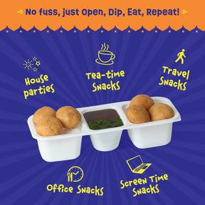 Mini Kachori | No Palm Oil | With 2 Chutneys Inside