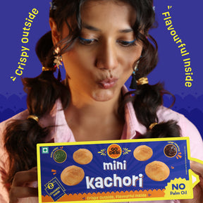 Mini Kachori | No Palm Oil | With 2 Chutneys Inside