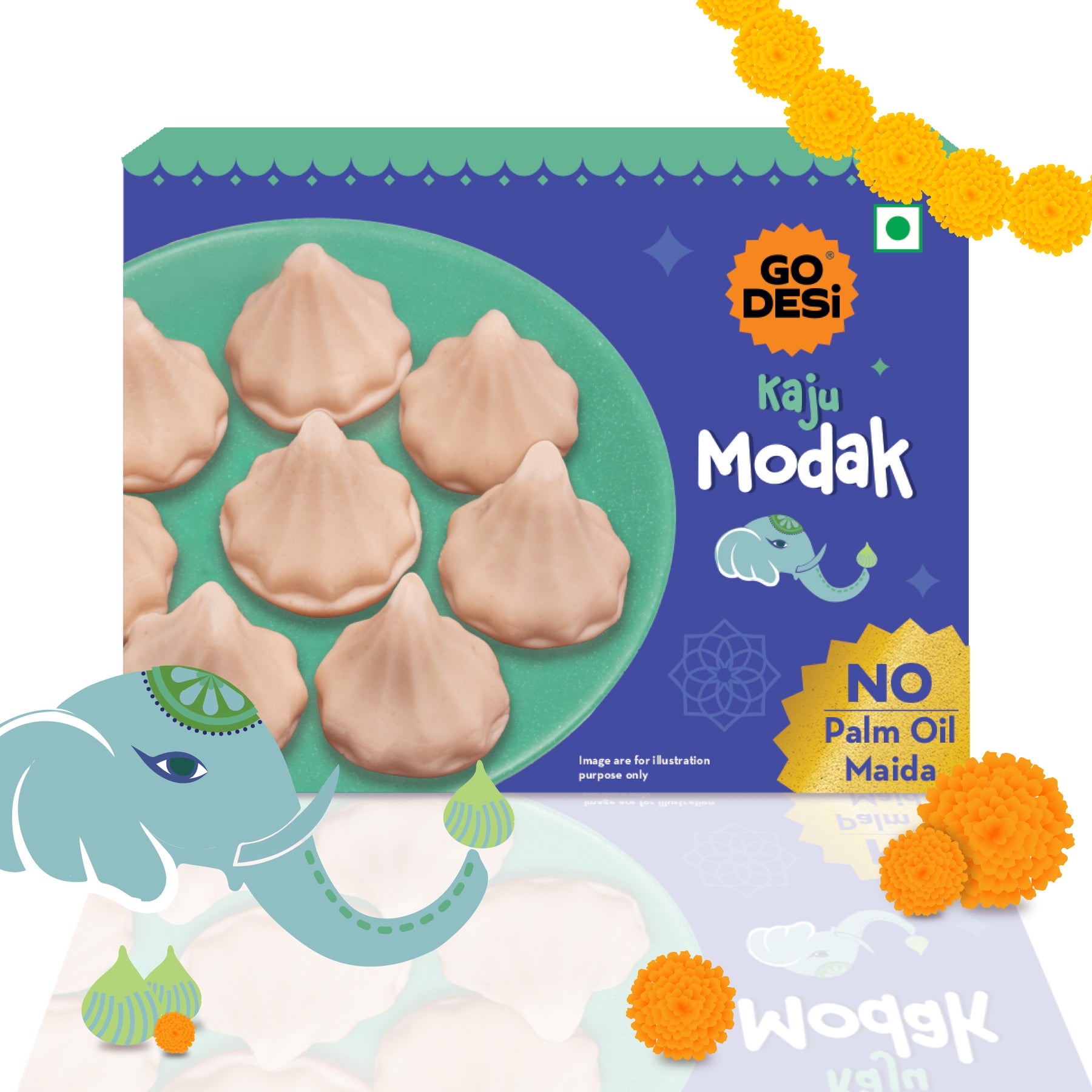 Kaju Modak | No Palm Oil or Maida