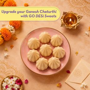 Kesar Mawa Modak | Made with 62% Khoa
