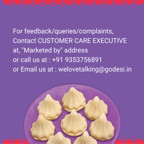 Kesar Mawa Modak | Made with 62% Khoa