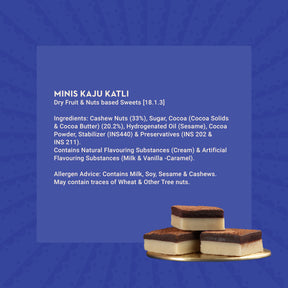 Minis: Dark Chocolate Kaju Katli | 4 pieces