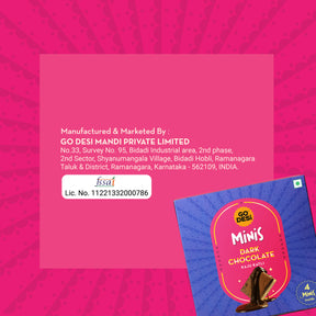 Minis: Dark Chocolate Kaju Katli | 4 pieces