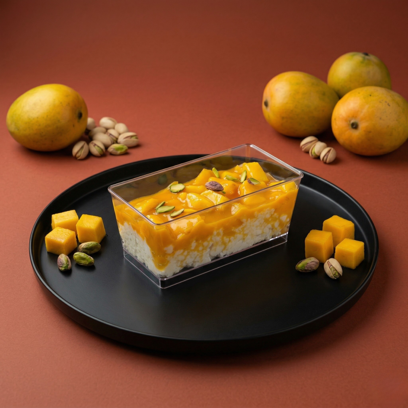 Mango Kalakand Pudding