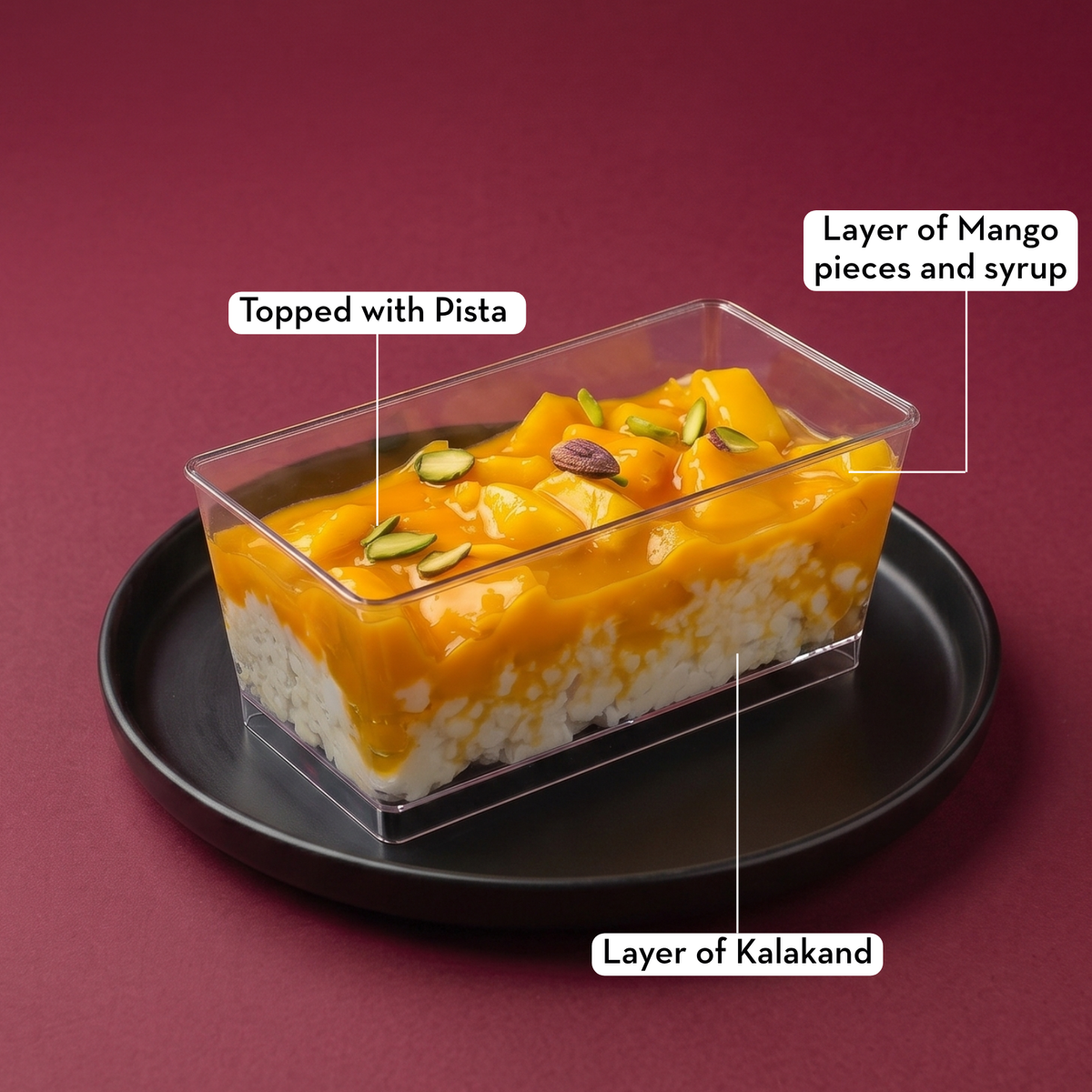 Mango Kalakand Pudding