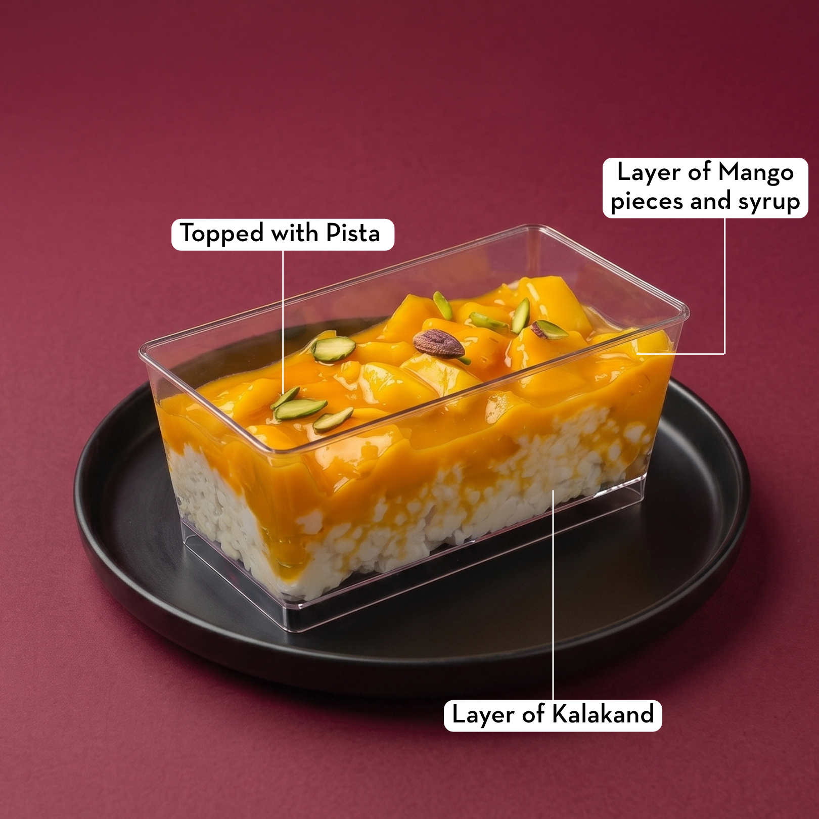Mango Kalakand Pudding