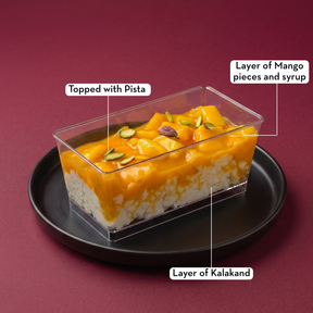 Mango Kalakand Pudding