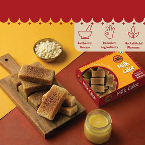 Milk Cake | Made with 55% Khoa