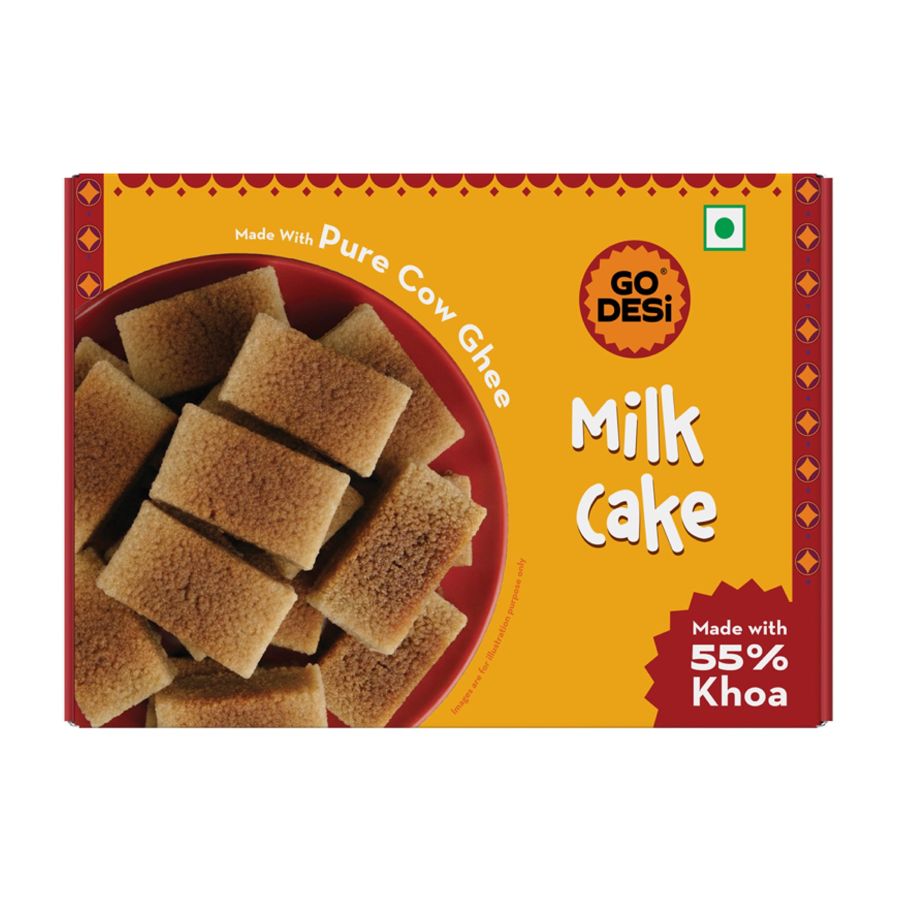 Milk Cake | Made with 55% Khoa