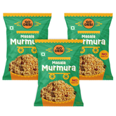 GO DESi - Garlic Masala Murmura |  Pack of 3 | No Palm Oil | Indian Snacks | Street Food | 100 gms