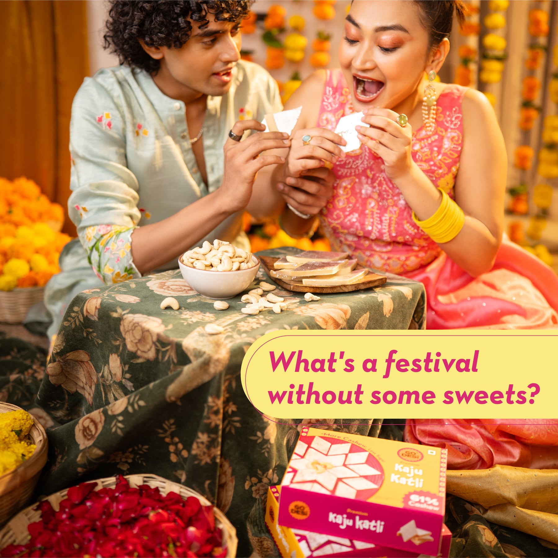 Premium Kaju Katli | Made with 61% Cashews