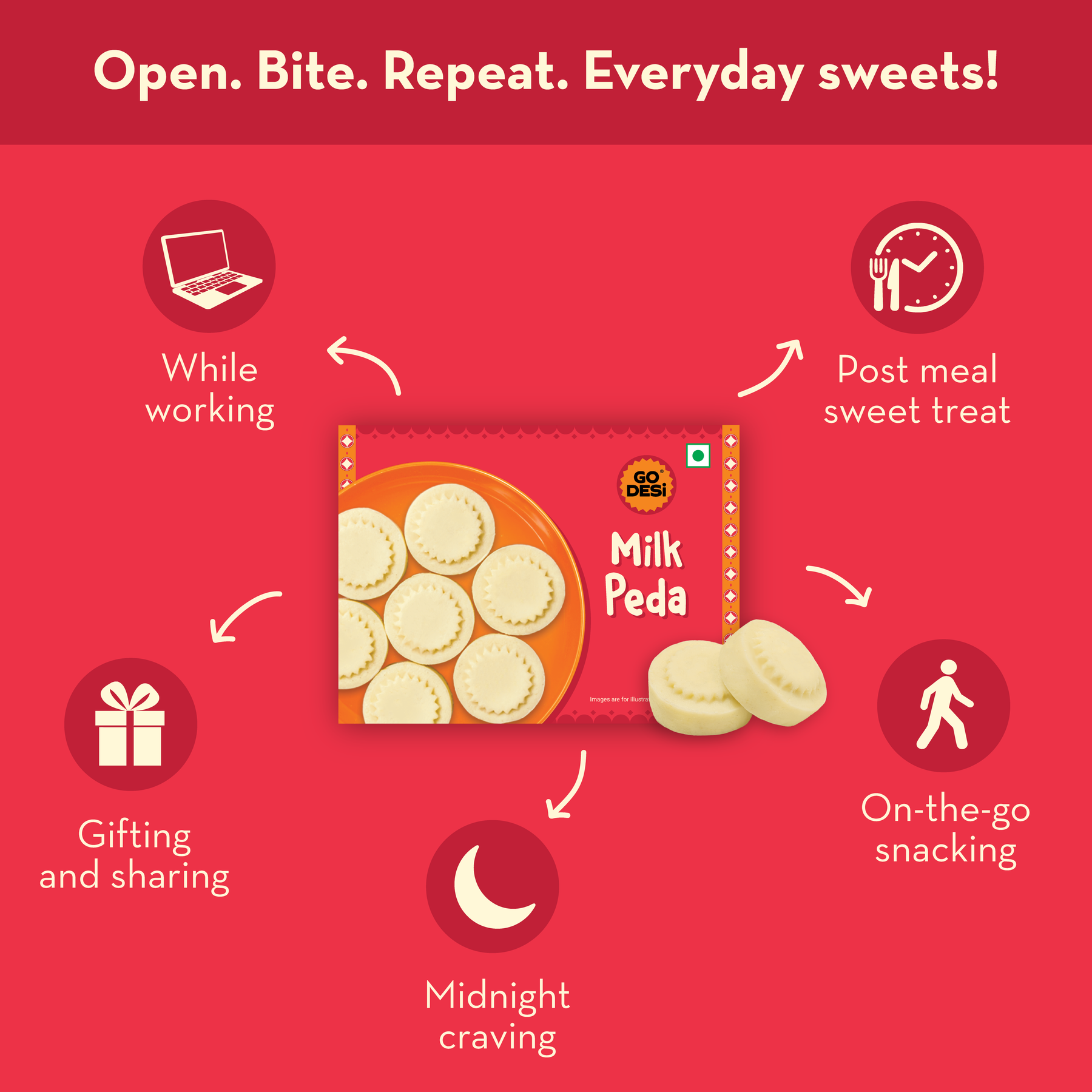 Milk Peda | Made with 66% Khoa