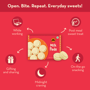 Milk Peda | Made with 66% Khoa