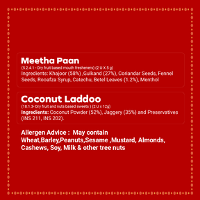 12 Items | Shubh Diwali Gift Box | By GO DESi | Diwali Diya Set | Coconut Laddu | DESi POPz: Tangy Imli, Real Aam, Kaccha Aam | Meetha Paan