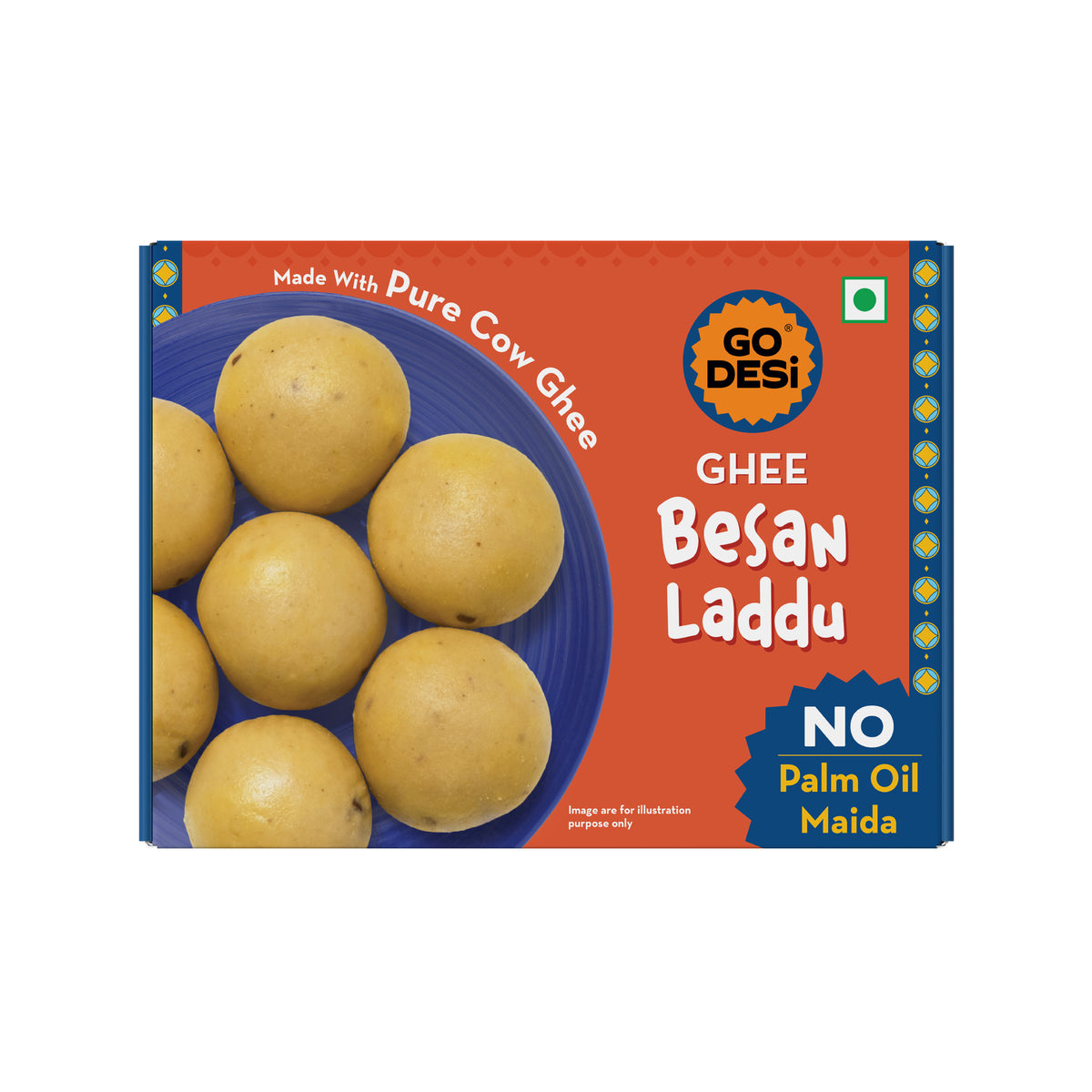 Ghee Besan Laddu | No Palm Oil or Maida