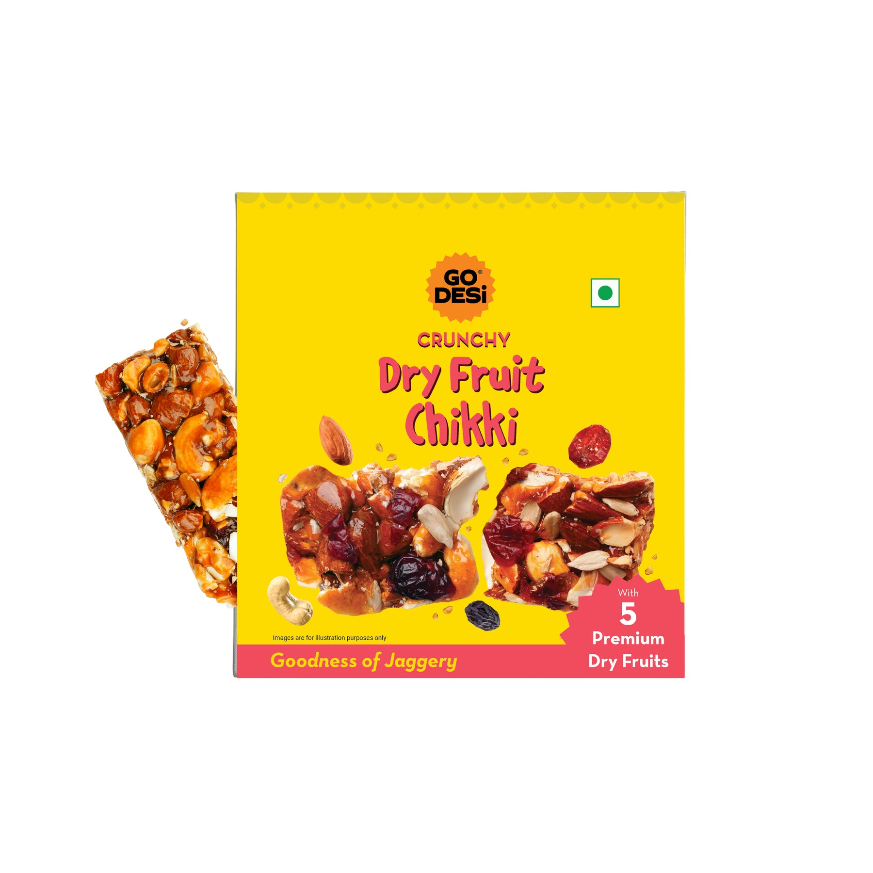 Crunchy Dry Fruit Chikki | Made with 5 Premium Dry Fruits